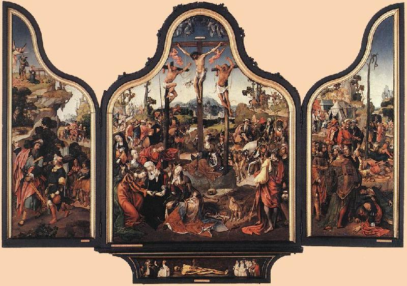 ENGELBRECHTSZ., Cornelis Crucifixion Altarpiece f oil painting picture